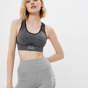 PINK Victoria's Secret Charcoal Sports Bra